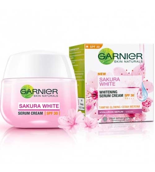 Garnier Sakura White Whitening Serum Cream SPF30